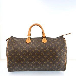 AUTHENTIC LOUIS VUITTON Monogram Speedy 40 Hand Bag bsj630-112925